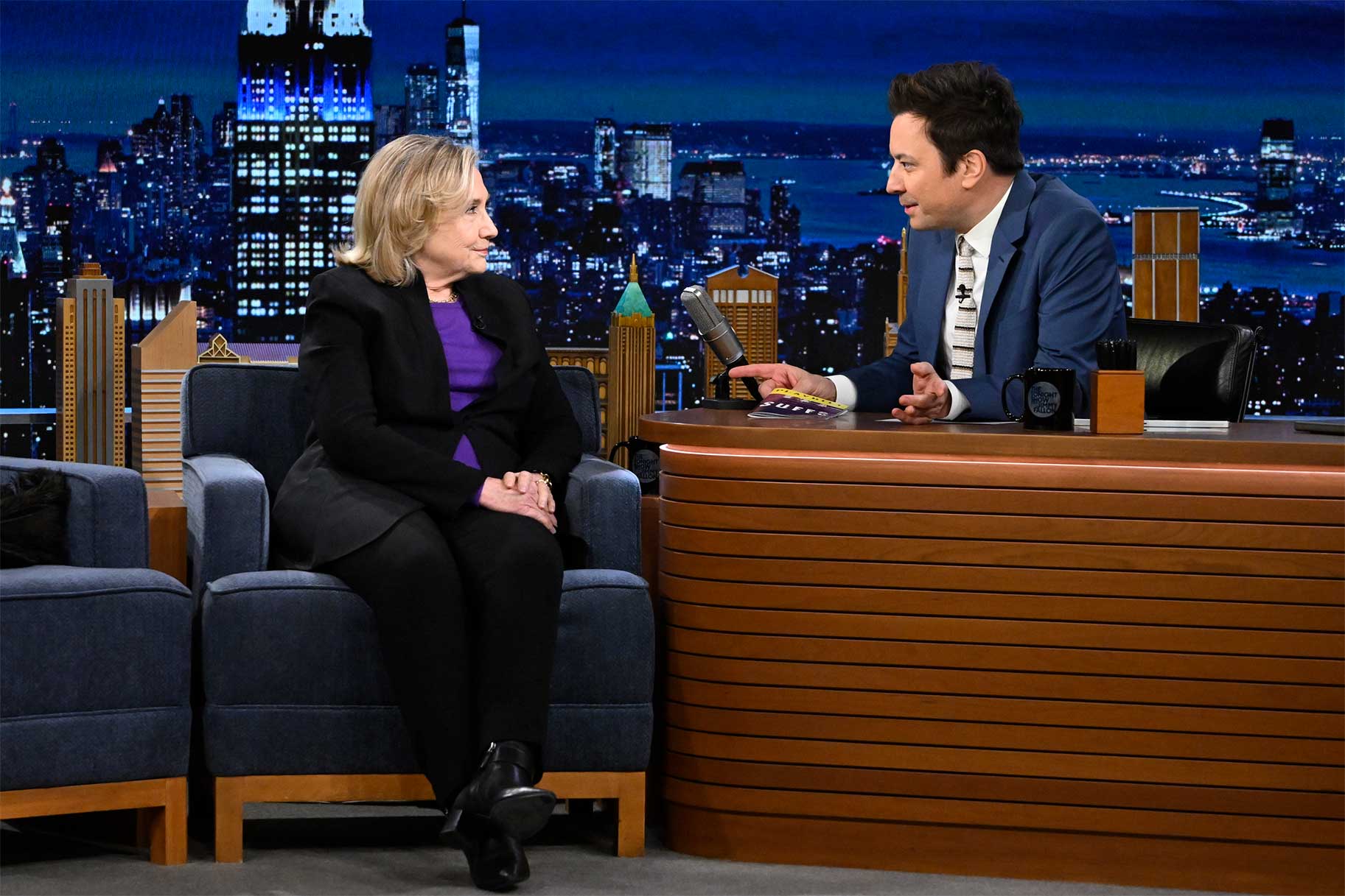 Hillary Rodham Clinton Tells Jimmy Fallon How She Views the 2024