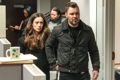 Marina Squerciati As Kim Burgess Patrick John Flueger As Adam Ruzek in Chicago P.D.