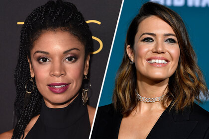 Split image of Susan Kelechi Watson and Mandy Moore