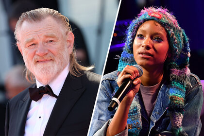 Split image of Brendan Gleeson and Willow