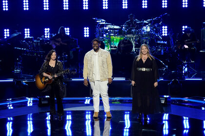 Cara Brindisi, Justin Aaron and Kayla Von Der Heide on The Voice