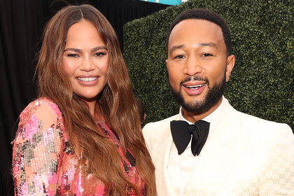 Chrissy Teigen and John Legend at the 2022 Emmys