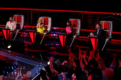 The Voice Coaches in their chairs