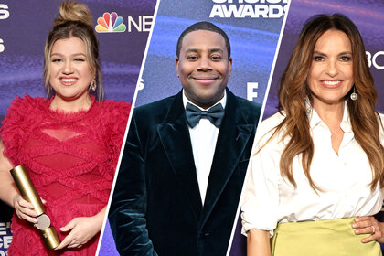 Kelly Clarkson Kenan Thompson Mariska Hargitay attend the 2022 People Choice Awards