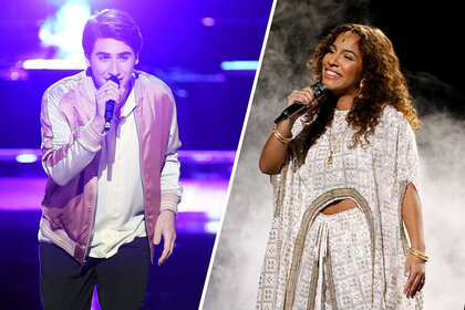 Split image of The Voice's Kique and Parijita Bastola