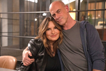 Christopher Meloni and Mariska Hargitay on Law and Order