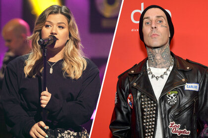 Kelly Clarkson and Travis Barker