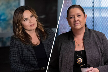 Split image of Olivia Benson and Kate Dixon