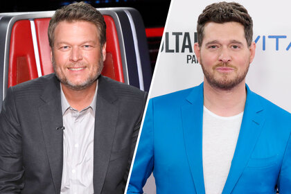 Blake Shelton and Michael Buble