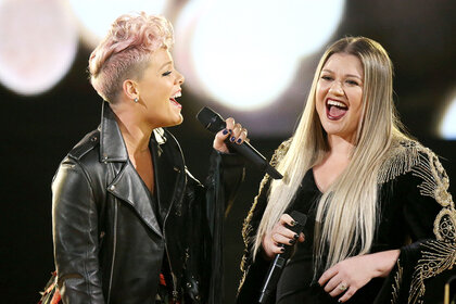 Kelly Clarkson and Pink