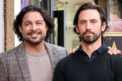 Milo Ventimiglia and Jon Huertas from This is Us