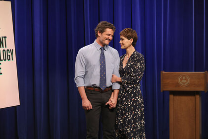 Pedro Pascal and Sarah Paulson on Saturday Night Live