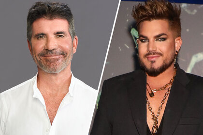 Simon Cowell and Adam Lambert on AGT