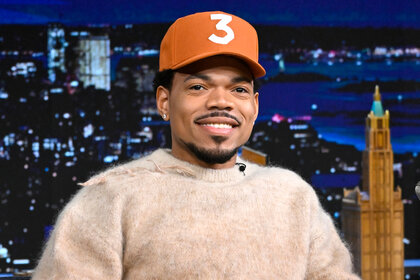 Chance The Rapper wears his 3 Hat