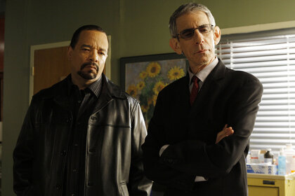 Photo of Ice-T and Richard Belzer in Law and Order