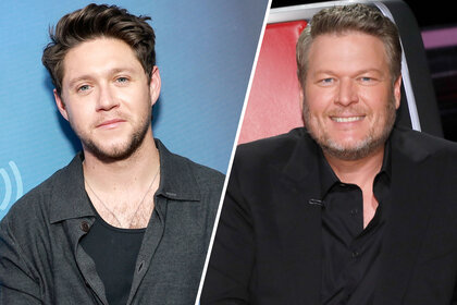 Niall Horan and Blake Shelton on The Voice