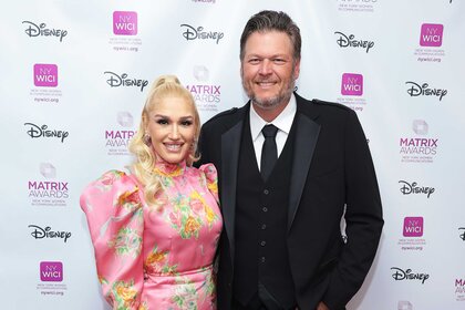 Gwen Stefani and Blake Shelton together.