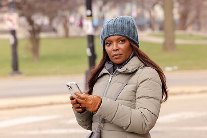 Maggie Lockwood (Marlyne Barrett) in a scene from Chicago Med.