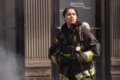 Stella Kidd (Miranda Rae Mayo) appears in a scene from Chicago Fire.