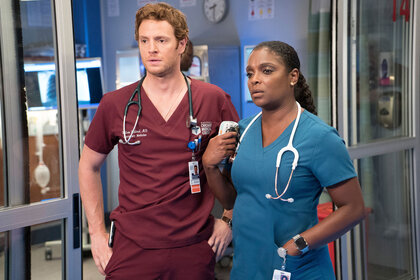 Nick Gehlfuss as Will Halstead, Marlyne Barrett as Maggie Lockwood.