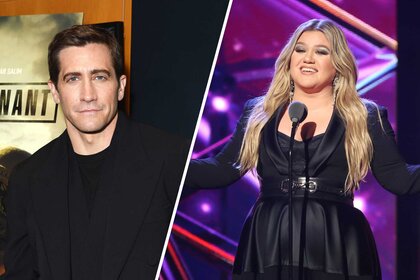 Split image of Jake Gyllenhaal and Kelly Clarkson.