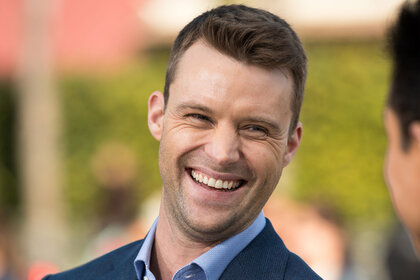 Jesse Spencer visits "Extra" at Universal Studios Hollywood on March 1, 2018.