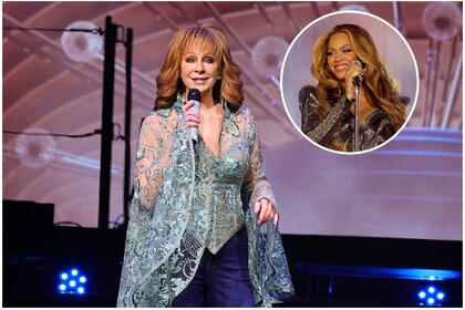 Images of Reba McEntire and Beyonce.