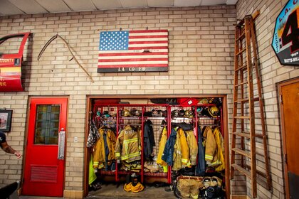 Inside of LACoFD Station 41.