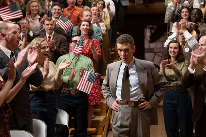 Cillian Murphy appears in a scene from Christopher Nolan's "Oppenhiemer"