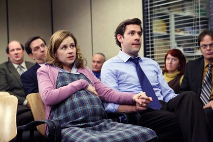 Pam Halpert and Jim Halpert appear in The Office.