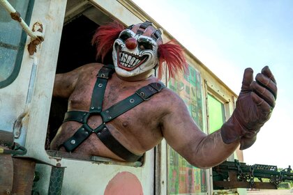 Sweet Tooth appears in a scene from Twisted Metal.