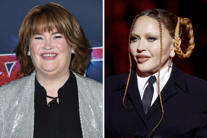 Split of Susan Boyle and Madonna