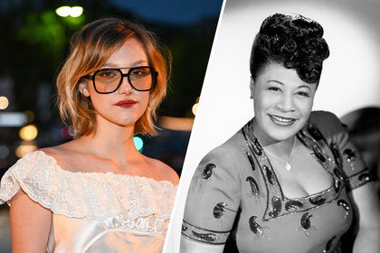 Split image of Grace Vanderwaal and Ella Fitzgerald