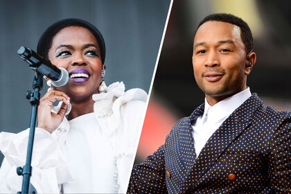 Split image of John Legend and Lauryn Hill