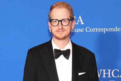 James Austin Johnson on the red carpet for the White House Correspondents dinner