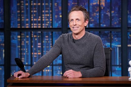 Seth meyers does his monologue on Late Night With Seth Meyers episode 1424