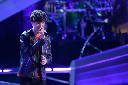 Tanner Massey performs on the voice