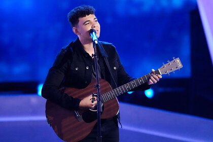 Colby Cobb performs onstage during the Season 24 Episode 7 of The Voice