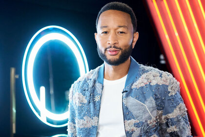 John Legend during Season 24, Episode 7 of The Voice.