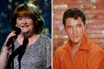 Split of Susan Boyle and Elvis Presley