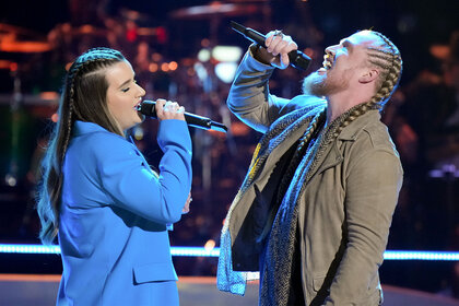 Brailey Lenderman and Huntley perform on the voice season 24 episode 13