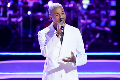 Brandon Montel performs on the voice season 24 episode 13