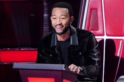 John Legend during The Voice "The Playoffs Part 3"