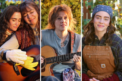 Kristen Wigg, Maya Rudolph, Kate McKinnon and Billie Eilish during a sketch on Saturday Night Live Episode 1852