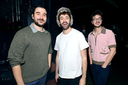 Adam Met, Jack Met, and Ryan Met of AJR attend iHeartRadio 102.7 KIIS FM's Jingle Ball 2023