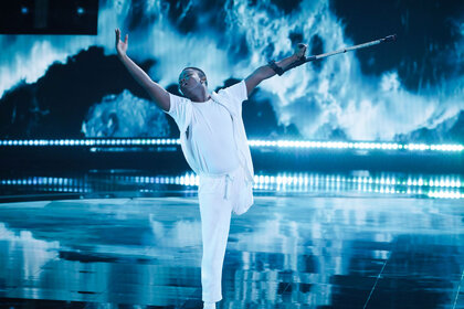 Musa Motha performs during Season 1 Episode 6 of America's Got Talent: Fantasy League