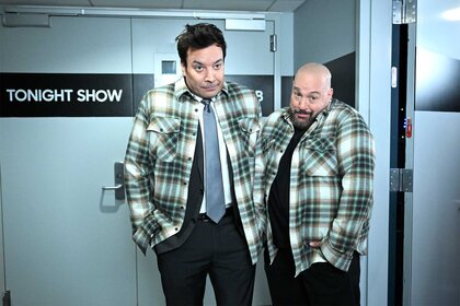 Kevin James and Jimmy Fallon on The Tonight Show Starring Jimmy Fallon Episode 1908