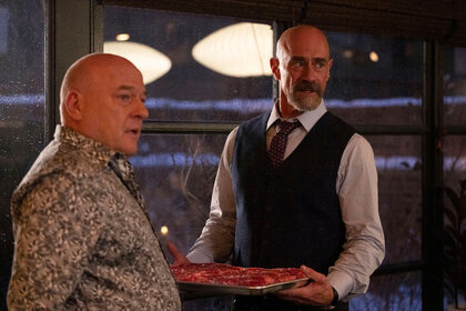 Randall Stabler (Dean Norris) and Detective Elliot Stabler (Christopher Meloni) appear in Season 4 Episode 4 of Law & Order: Organized Crime