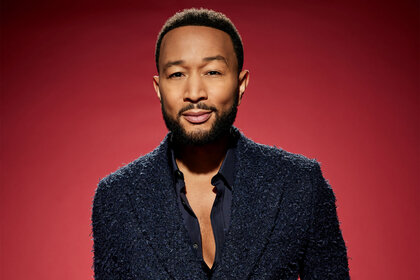 John Legend during a promo shoot for The Voice season 25