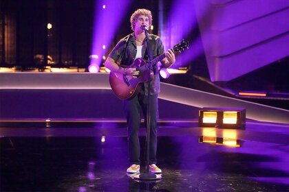 Gabriel Goes performs during The Voice Episode 2502